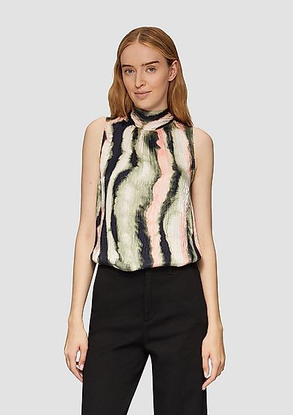 s.Oliver Blusentop Bluse Blusentop aus Jacquard mit Schluppe günstig online kaufen