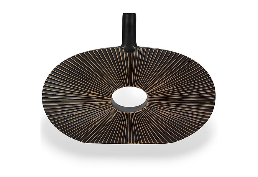 Arnusa Dekovase Blumenvase moderne Vase geriffelt Braun Dekoration, große T günstig online kaufen