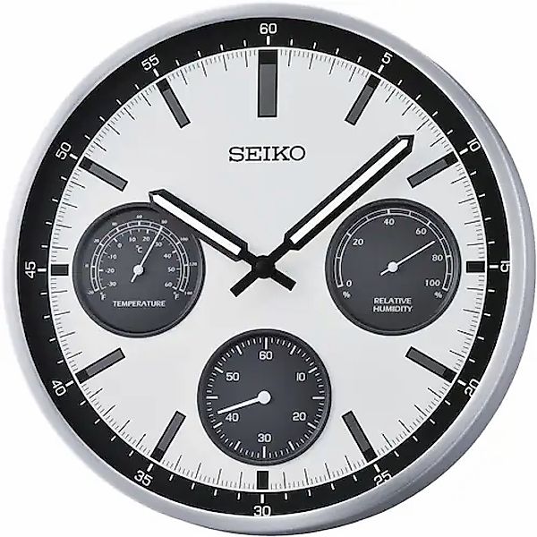 Seiko Wanduhr, Quarzuhr,Leuchtzeiger,Wohnzimmer,Esszimmer,Küche,Arbeitszimm günstig online kaufen