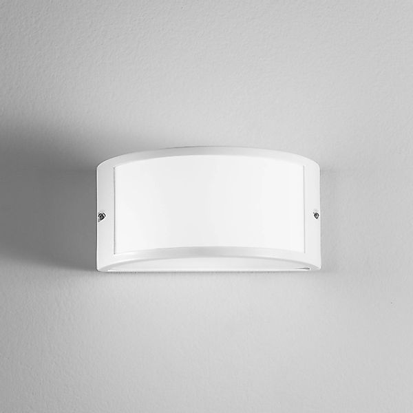 Außenwandlampe Austin, weiß, Breite 25 cm, Metall, IP54 günstig online kaufen