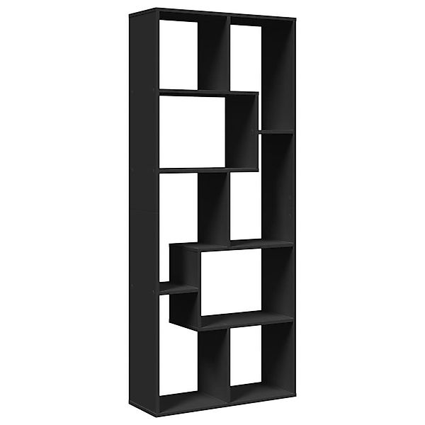 vidaXL Bücherregal Raumteiler-Bücherregal Schwarz 67x25x161,5 cm günstig online kaufen