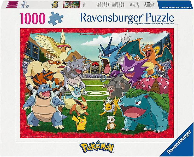 Ravensburger Puzzle Pokémon Kräftemessen, 1000 Puzzleteile, günstig online kaufen
