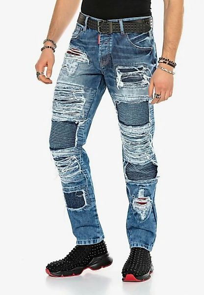 Cipo & Baxx Bequeme Jeans im auffälligen Riss-Design günstig online kaufen