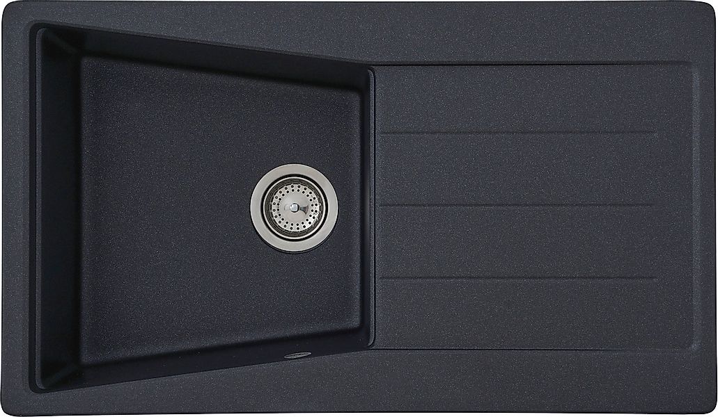 RESPEKTA Einbauspüle SEATTLE86X50B, eckig, 86/50 cm günstig online kaufen