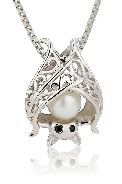 SCHEPPE SCHMUCK Kettenanhänger Fledermaus in 925 Sterling Silber mit echter günstig online kaufen