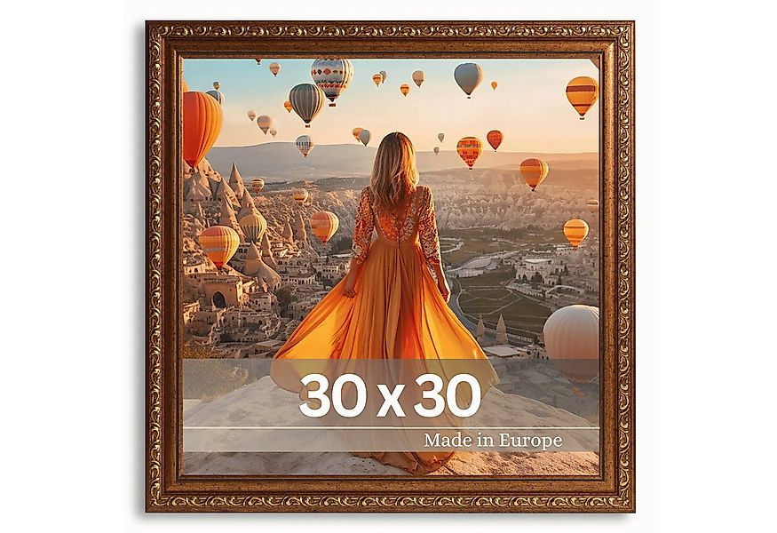 Victor (Zenith) Bilderrahmen Chagall, Antiker Bilderrahmen Braun Gold 30x30 günstig online kaufen