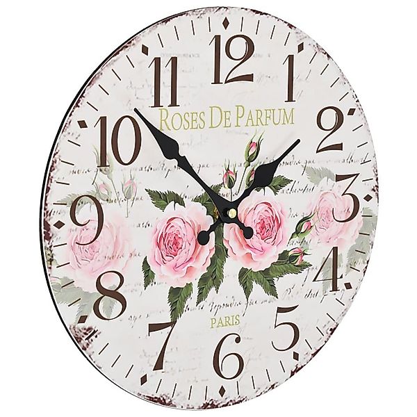 tinkaro Uhr JARON Holz Blumendruck-Mehrfarbig günstig online kaufen