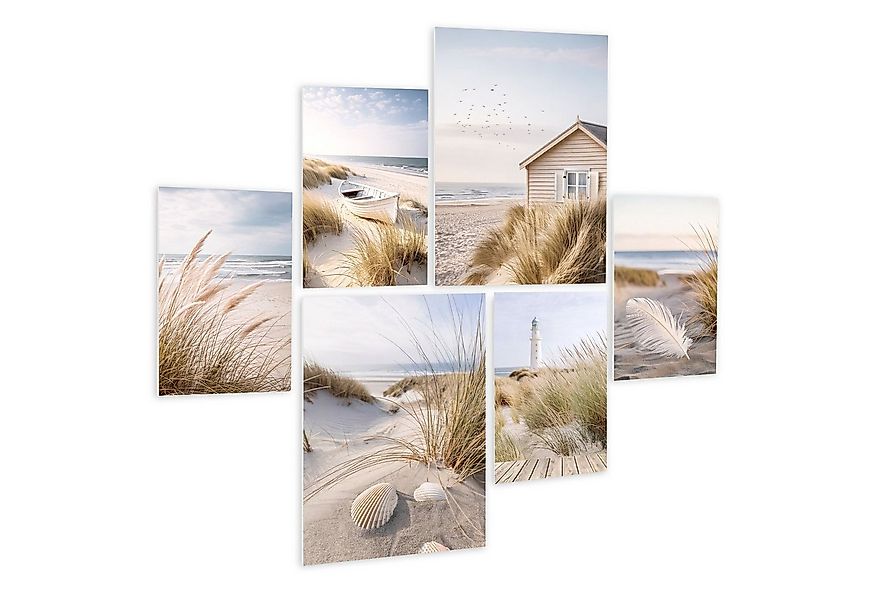 artissimo Mehrteilige Bilder Bilderset 6er-Set, Wandbilder-Set natur, Bilde günstig online kaufen