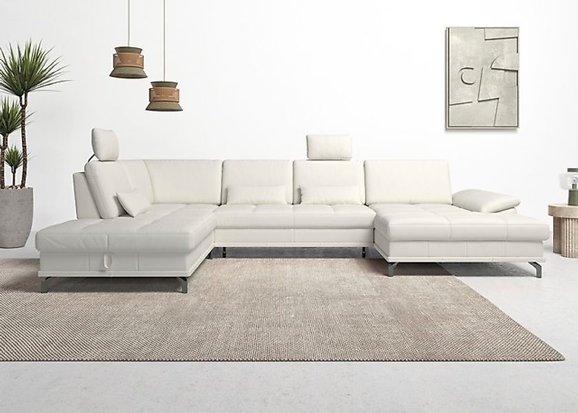 OTTO home Wohnlandschaft »Costello U-Form, B: 363 cm mit Sitztiefen-, Armte günstig online kaufen