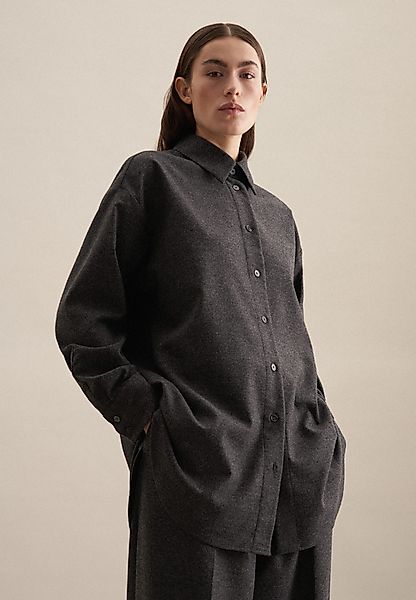 seidensticker Longbluse Schwarze Rose Langarm Kragen günstig online kaufen