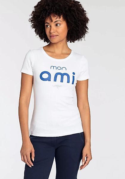 KangaROOS American-Shirt, Logoshirt mit modischem Puff Print- NEUE-KOLLEKTI günstig online kaufen