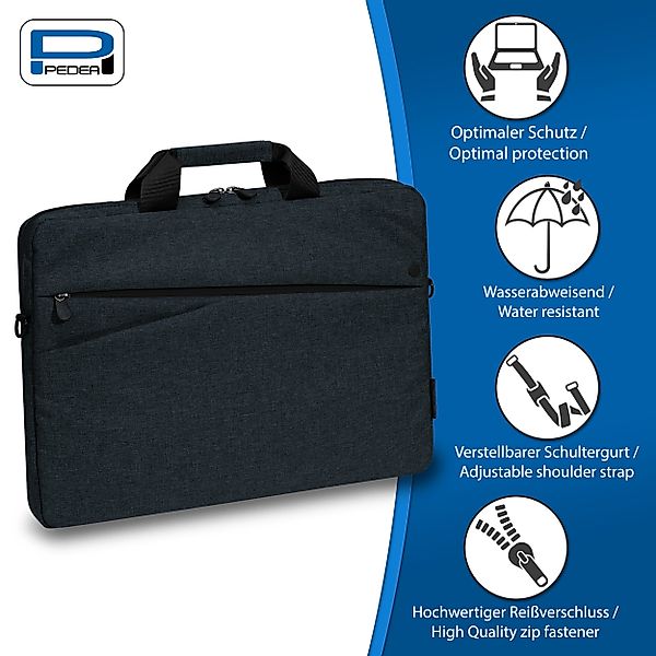 PEDEA Laptoptasche FASHION, Umhängetasche mit dicken günstig online kaufen