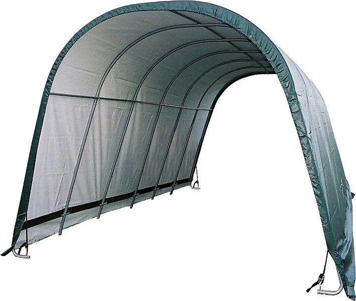 ShelterLogic Foliengerätehaus "Weidezelt, Zeltgarage, Run-In-Shed" Grün, 73 günstig online kaufen