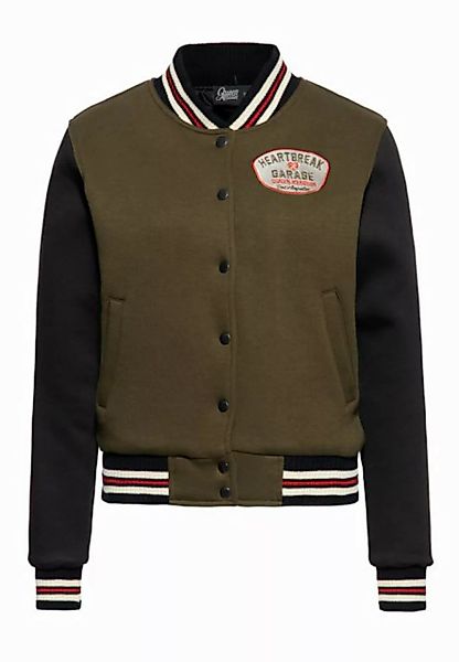 QueenKerosin Collegejacke Heartbreak Garage (1-St) mit Innenfutter günstig online kaufen