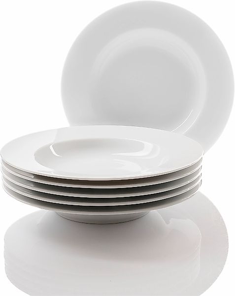 Retsch Arzberg Suppenteller "HEIKE WEISS, Teller 23 cm, Set 6-tlg für 6 Per günstig online kaufen