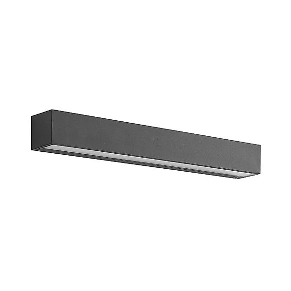 Lucande LED Wandleuchte Außen Lengo 9616202 Modern in Schwarz aus Aluminium günstig online kaufen