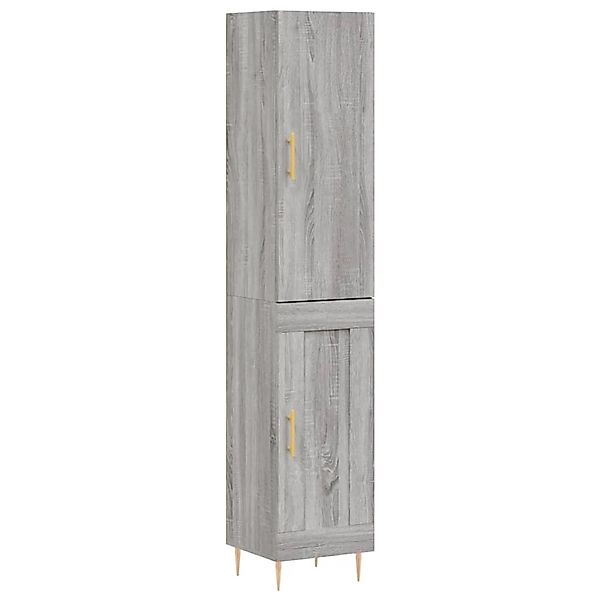 vidaXL Highboard Grau Sonoma 34,5x34x180 cm Holzwerkstoff 3199103 günstig online kaufen
