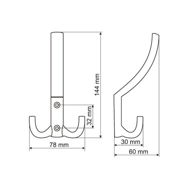SO-TECH® Garderobenhaken Kleiderhaken JULIE BA 32 günstig online kaufen