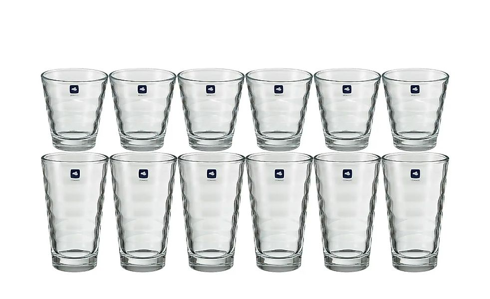 LEONARDO Becherset  Onda ¦ transparent/klar ¦ Glas ¦ Maße (cm): B: 25,5 H: günstig online kaufen