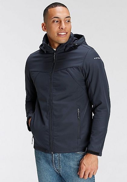 Icepeak Softshelljacke ICEPEAK BRIMFIELD mit abnehmbarer Kapuze, winddicht, günstig online kaufen