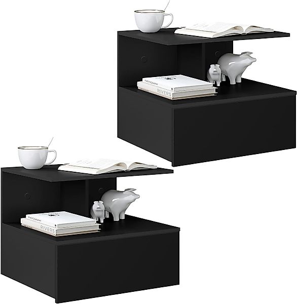 Woltu Nachttisch (2-St., Set), hängend Wandregal günstig online kaufen