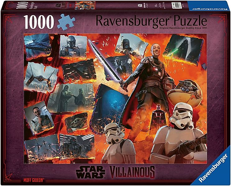 Ravensburger Puzzle Star Wars Villainous: Moff Gideon, 1000 Puzzleteile, Ma günstig online kaufen