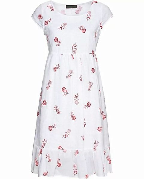 Reitmayer Midikleid Leinen-Kleid mit Blumenmuster günstig online kaufen