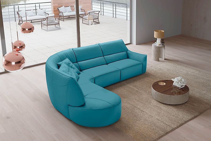 Egoitaliano Ecksofa "Puffy, extravagant & edel, Retro Designsofa, hoher Sit günstig online kaufen