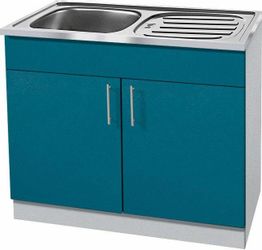 wiho Küchen Spülenschrank "Kiel" 100 cm breit mit Auflagespüle günstig online kaufen