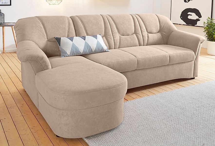 DOMO collection Ecksofa »Sarafina zeitlos und komfortabel, optional mit Fed günstig online kaufen