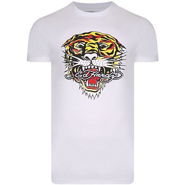 Ed Hardy  T-Shirt Tiger mouth graphic t-shirt white günstig online kaufen