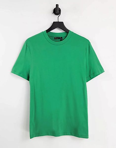 ASOS DESIGN – Grünes Bio-T-Shirt mit Rundhalsausschnitt günstig online kaufen