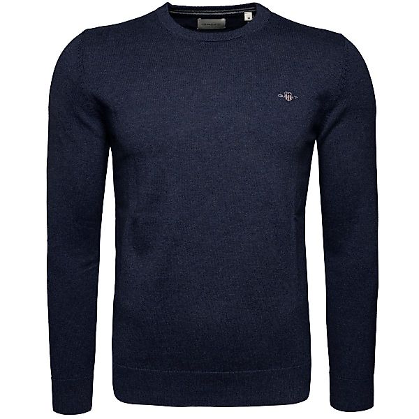 Gant Rundhalspullover Classic Cotton C-Neck Herren günstig online kaufen