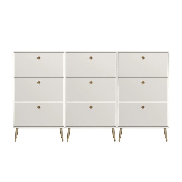 ebuy24 Softline Schuhschrank 9 Klaptüren Weiß günstig online kaufen