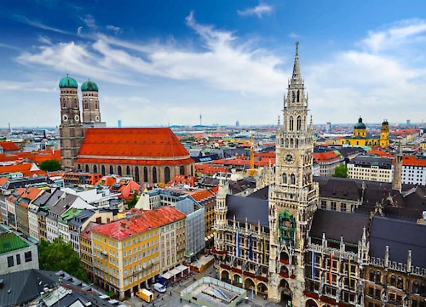 Papermoon Fototapete »Münchner Skyline« günstig online kaufen