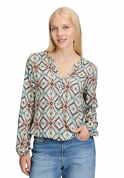 Cartoon Schlupfbluse "Cartoon Damen Casual-Bluse mit Muster" günstig online kaufen
