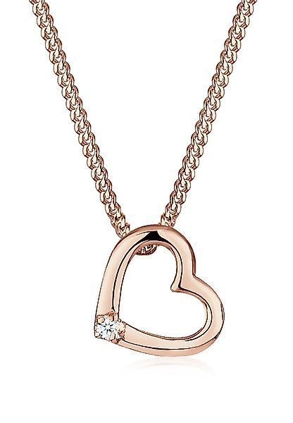 Elli DIAMONDS Kette mit Anhänger Herz günstig online kaufen