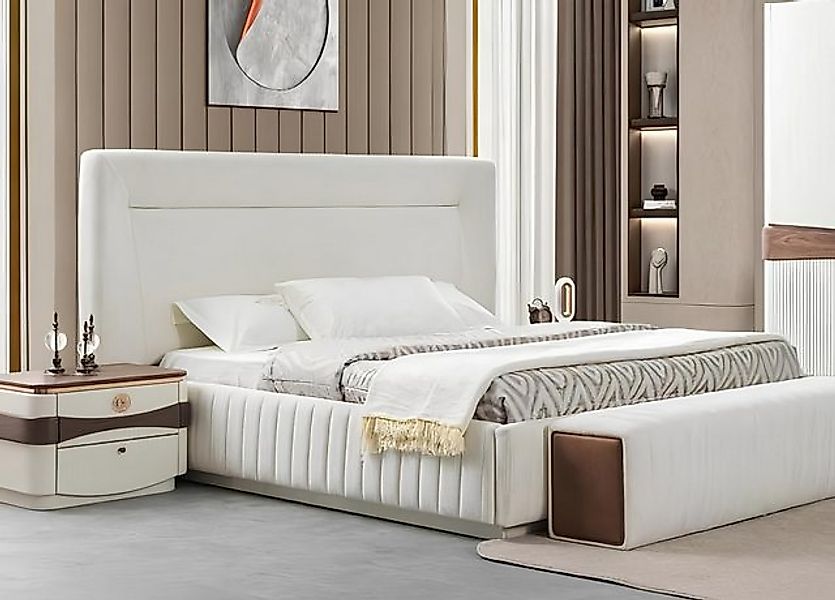 JVmoebel Bett Bett Schlafzimmer Einrichtung Polster Betten Doppelbett Möbel günstig online kaufen