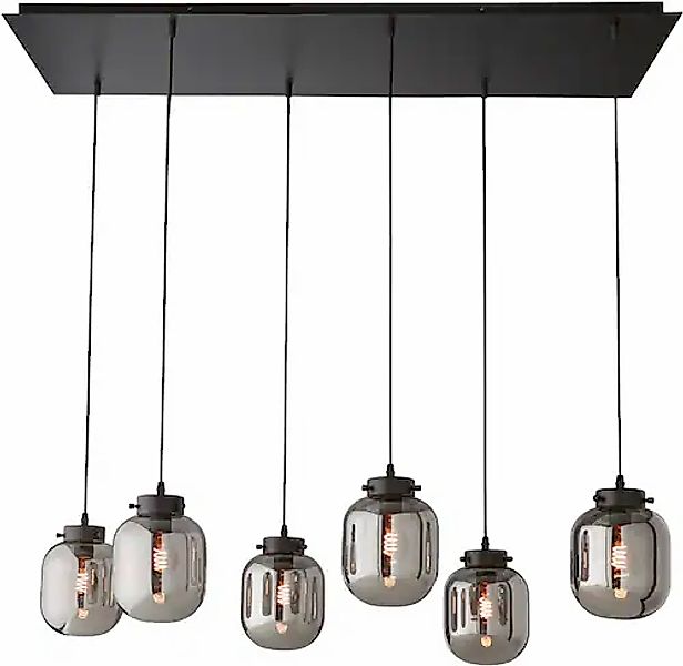 FISCHER & HONSEL Pendelleuchte »Regi«, 6 flammig, Leuchtmittel E27   ohne L günstig online kaufen