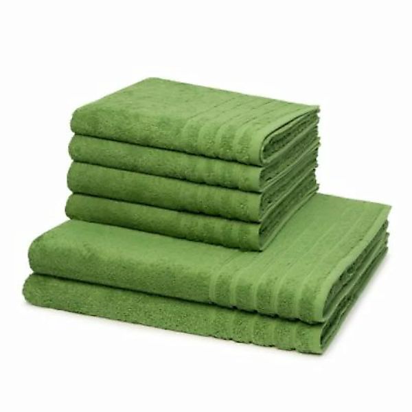 wewofashion® 4 X Handtuch 2 X Duschtuch - im Set AIDA Handtücher grün günstig online kaufen