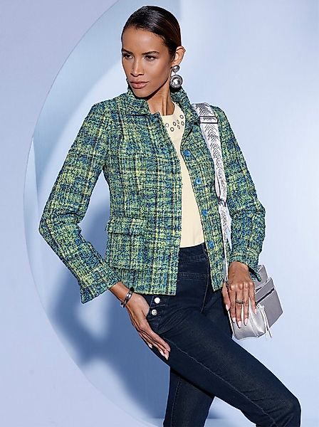 creation L Blusenblazer Bouclé-Blazer Langarm günstig online kaufen