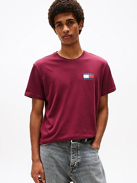 Tommy Jeans T-Shirt "TJM SLIM ESSENTIAL FLAG TEE EXT", Mit Rundhalsausschni günstig online kaufen