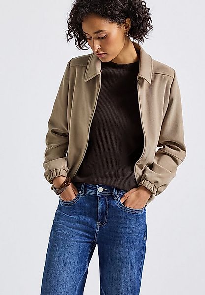 STREET ONE T-Shirt mit Rippstruktur, Sommershirt günstig online kaufen