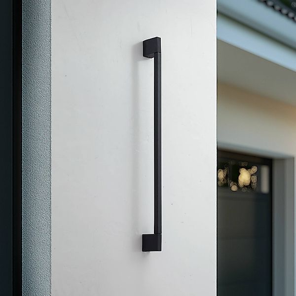 Lindby LED-Wandleuchte Neano, 90cm, schwarz, Metall, IP54 günstig online kaufen