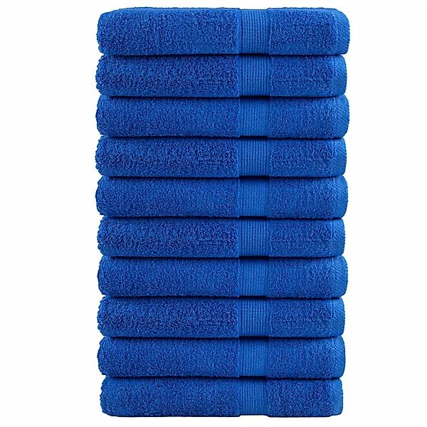 vidaXL Premium-Handtücher 10 Stk Blau 100x200cm 600g/m2 100% Baumwolle günstig online kaufen