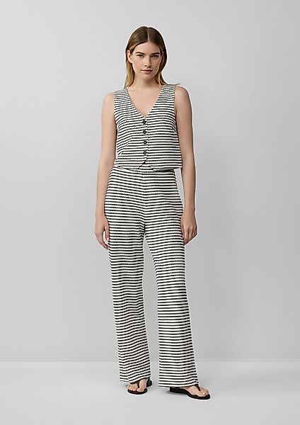 s.Oliver Stoffhose Strukturierte Wide-Leg-Hose im Relaxed günstig online kaufen