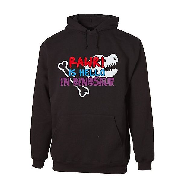 G-graphics Hoodie RAWR! Is hello in dinosaur Unisex mit trendigem Frontprin günstig online kaufen