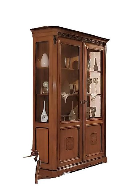 Xlmoebel Vitrine Design Holz Vitrine im klassischen italienischen Möbelstil günstig online kaufen
