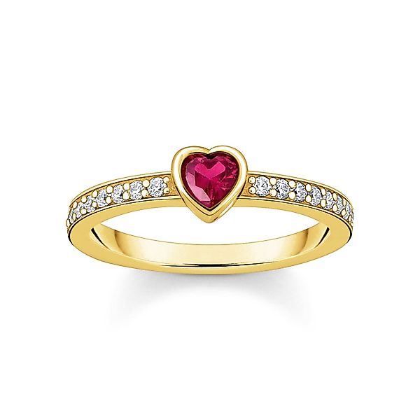 THOMAS SABO Solitärring mit rotem Herz günstig online kaufen