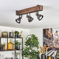 hofstein Deckenleuchte Deckenlampe verstellbar aus Metall/Holz günstig online kaufen